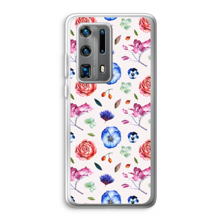 Bloemetjes: Huawei P40 Pro Plus Transparant Hoesje