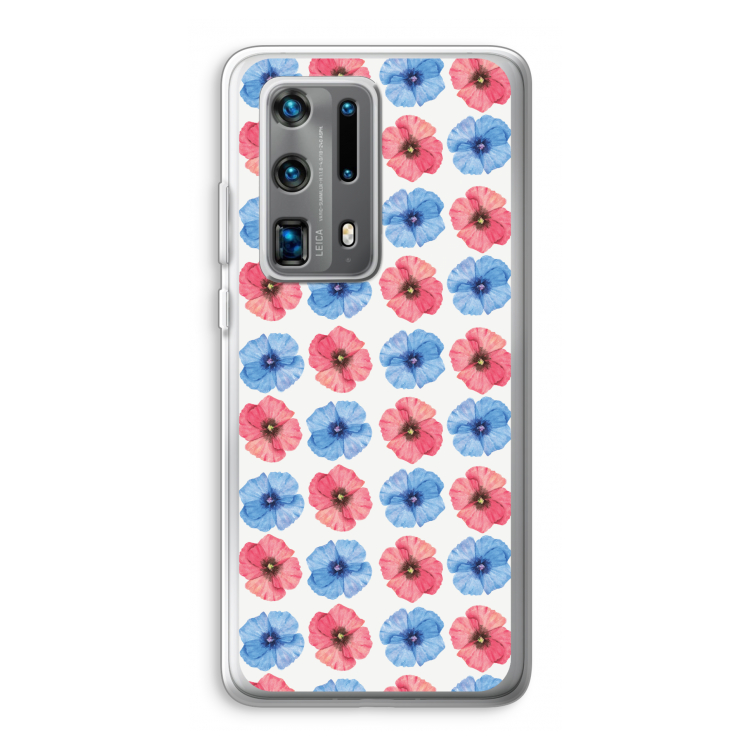 Klaproosjes: Huawei P40 Pro Plus Transparant Hoesje