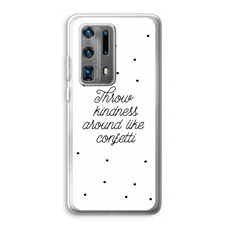 Confetti: Huawei P40 Pro Plus Transparant Hoesje