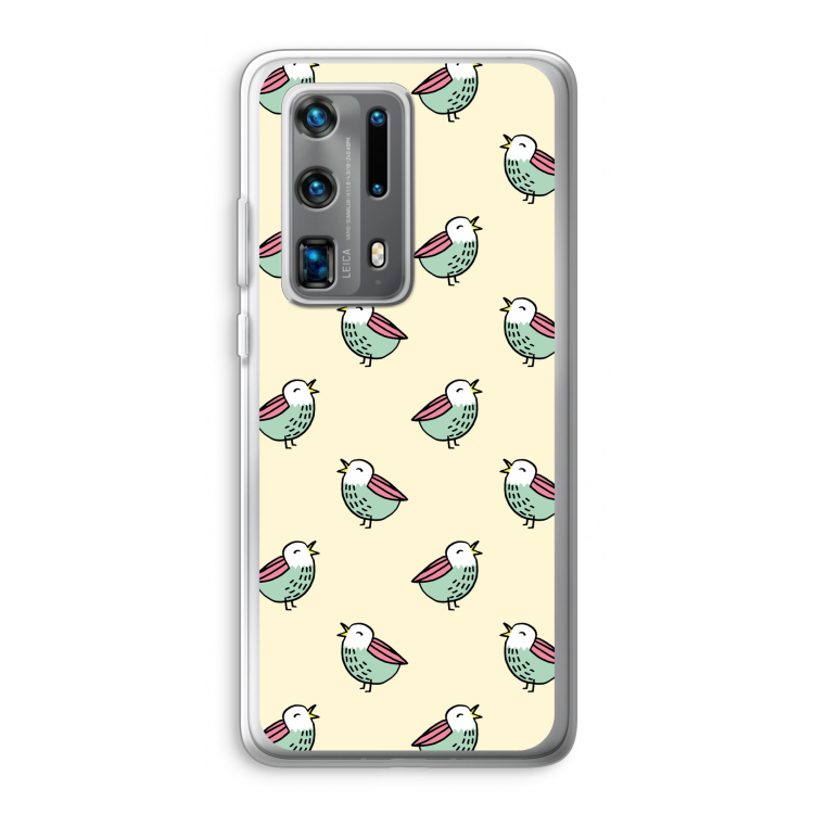 Vogeltjes: Huawei P40 Pro Plus Transparant Hoesje