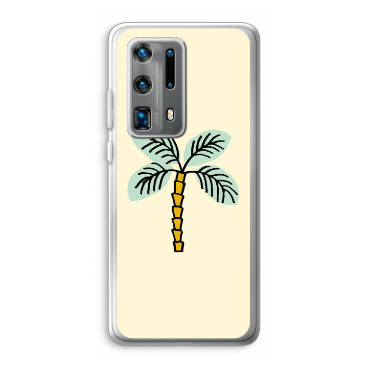 Palmboom: Huawei P40 Pro Plus Transparant Hoesje