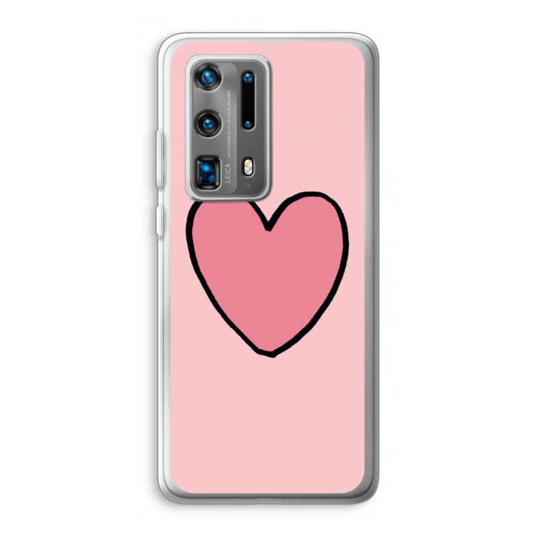 Hartje: Huawei P40 Pro Plus Transparant Hoesje