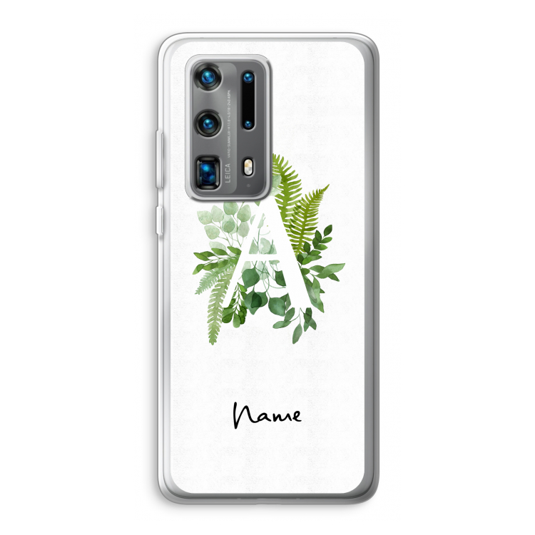 Green Brush: Huawei P40 Pro Plus Transparant Hoesje