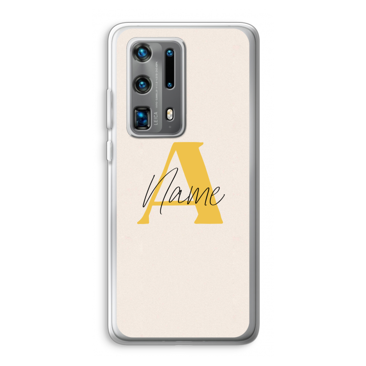 Amber Script: Huawei P40 Pro Plus Transparant Hoesje