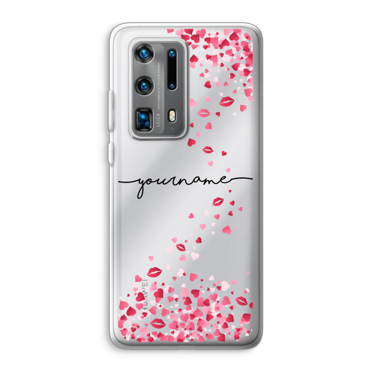 Hartjes en kusjes: Huawei P40 Pro Plus Transparant Hoesje