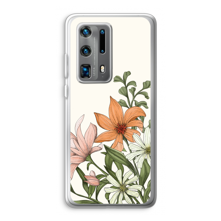 Floral bouquet: Huawei P40 Pro Plus Transparant Hoesje