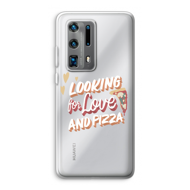 Pizza is the answer: Huawei P40 Pro Plus Transparant Hoesje