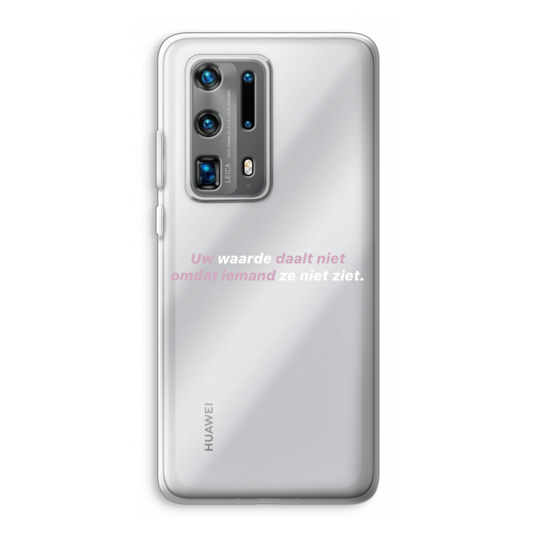 uw waarde daalt niet: Huawei P40 Pro Plus Transparant Hoesje