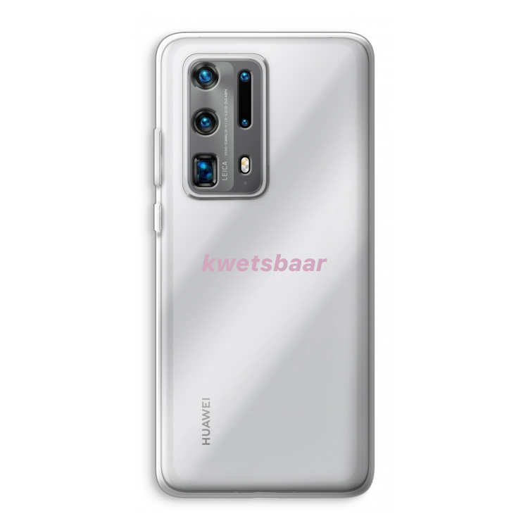 kwetsbaar: Huawei P40 Pro Plus Transparant Hoesje