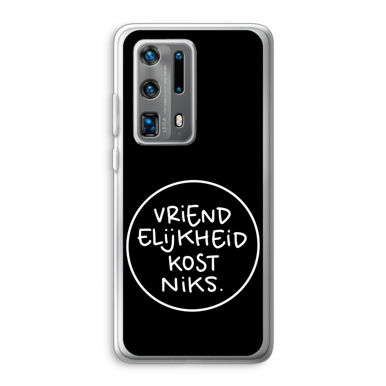Vriendelijkheid: Huawei P40 Pro Plus Transparant Hoesje