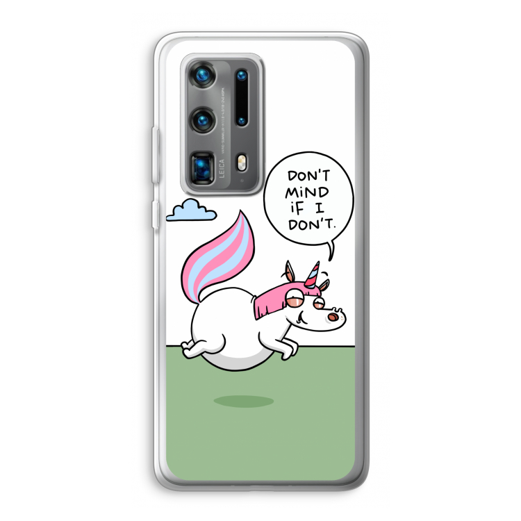 Unicorn: Huawei P40 Pro Plus Transparant Hoesje