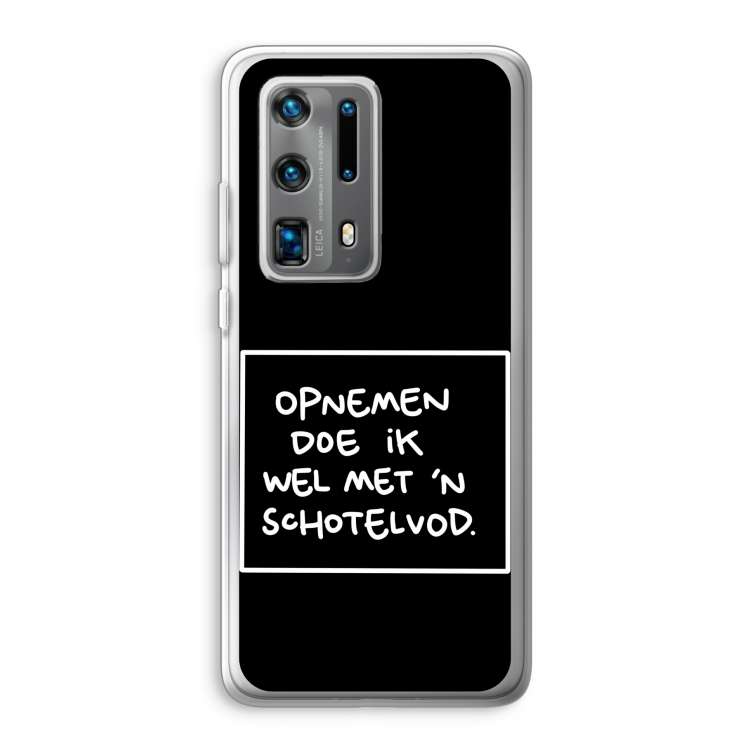 Schotelvod: Huawei P40 Pro Plus Transparant Hoesje