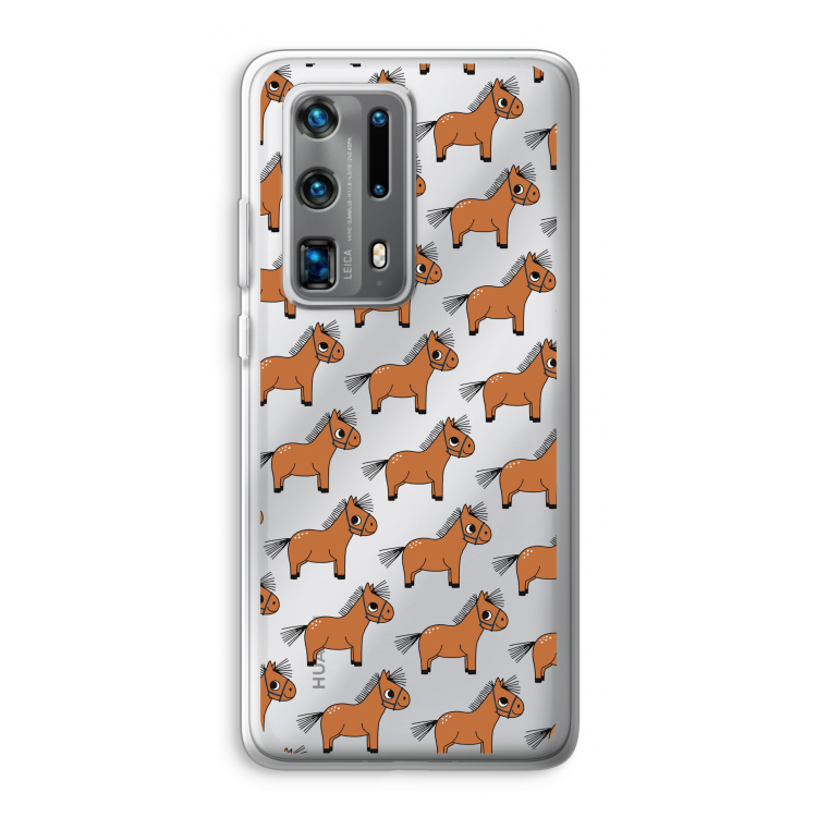 Pony: Huawei P40 Pro Plus Transparant Hoesje