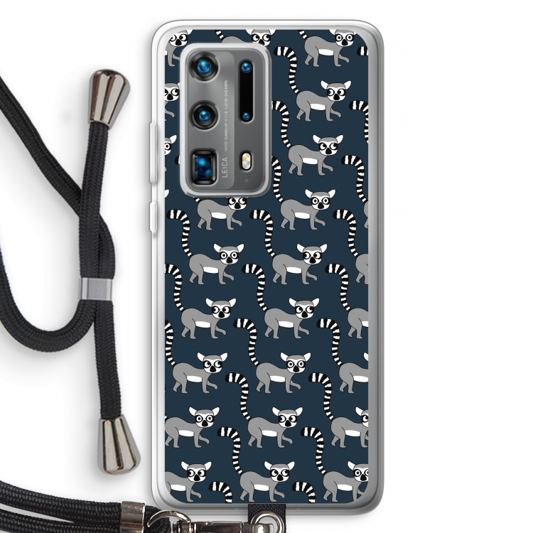 Makis: Huawei P40 Pro Plus Transparant Hoesje met koord