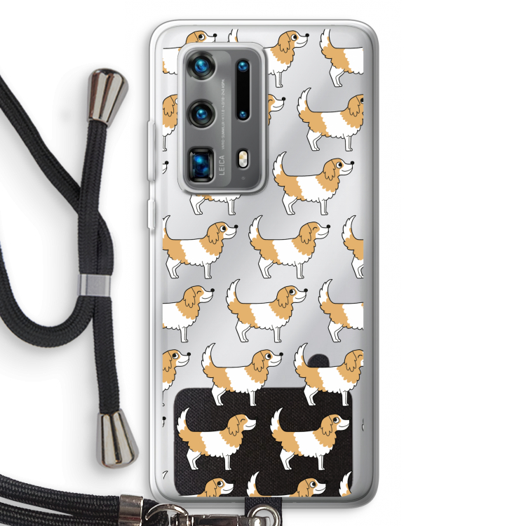 Doggy: Huawei P40 Pro Plus Transparant Hoesje met koord