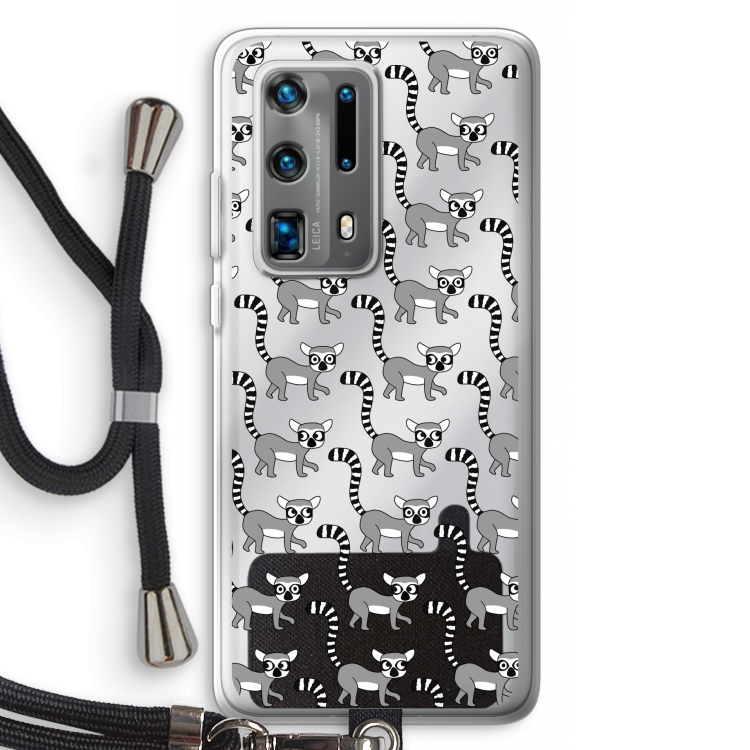 Makis: Huawei P40 Pro Plus Transparant Hoesje met koord