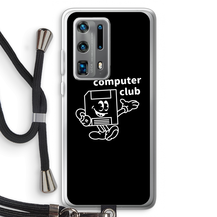 Floppyhead: Huawei P40 Pro Plus Transparant Hoesje met koord
