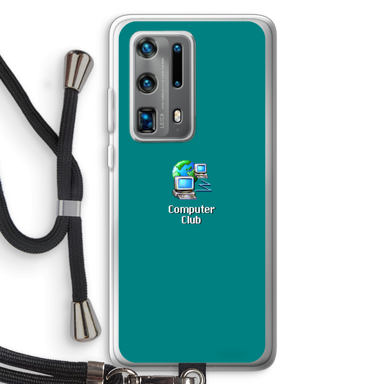 Win98: Huawei P40 Pro Plus Transparant Hoesje met koord