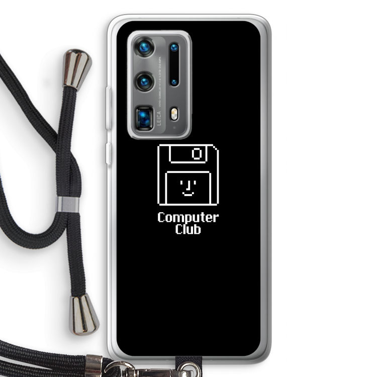 Hello: Huawei P40 Pro Plus Transparant Hoesje met koord