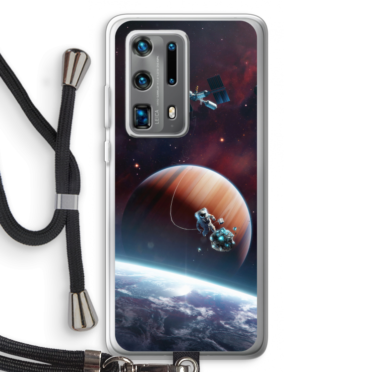 Examiner: Huawei P40 Pro Plus Transparant Hoesje met koord