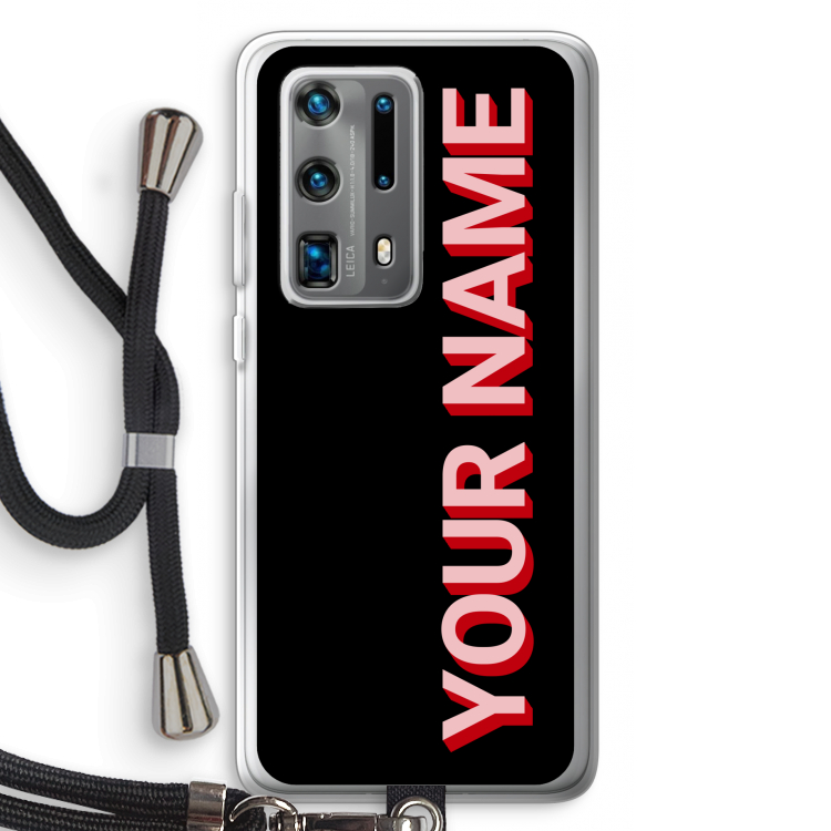 Namecase: Huawei P40 Pro Plus Transparant Hoesje met koord