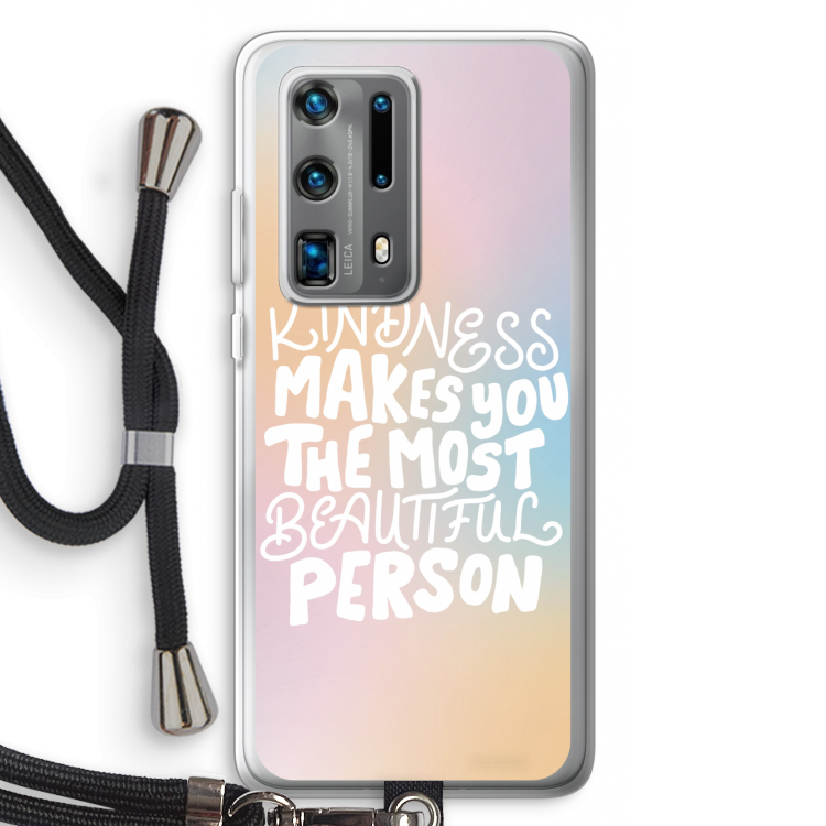 The prettiest: Huawei P40 Pro Plus Transparant Hoesje met koord