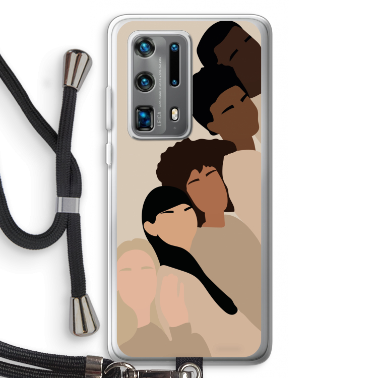 Sweet creatures: Huawei P40 Pro Plus Transparant Hoesje met koord