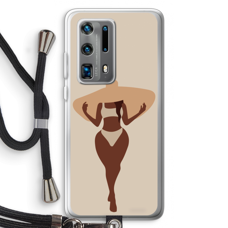 Let's get salty: Huawei P40 Pro Plus Transparant Hoesje met koord