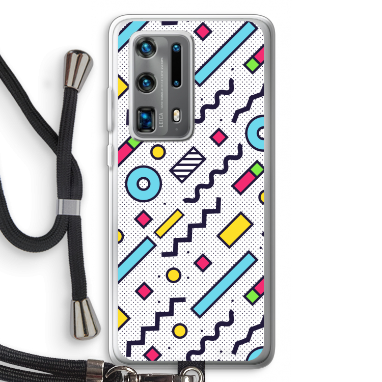 8-bit N°8: Huawei P40 Pro Plus Transparant Hoesje met koord