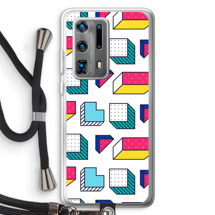 8-bit N°7: Huawei P40 Pro Plus Transparant Hoesje met koord