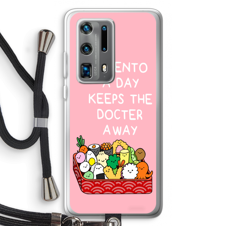 Bento a day: Huawei P40 Pro Plus Transparant Hoesje met koord