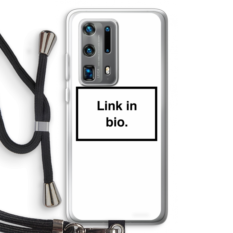 Link in bio: Huawei P40 Pro Plus Transparant Hoesje met koord