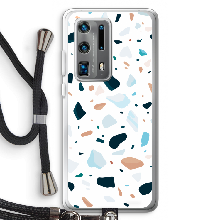 Terrazzo N°13: Huawei P40 Pro Plus Transparant Hoesje met koord
