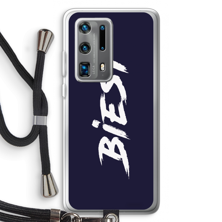 Biest: Huawei P40 Pro Plus Transparant Hoesje met koord