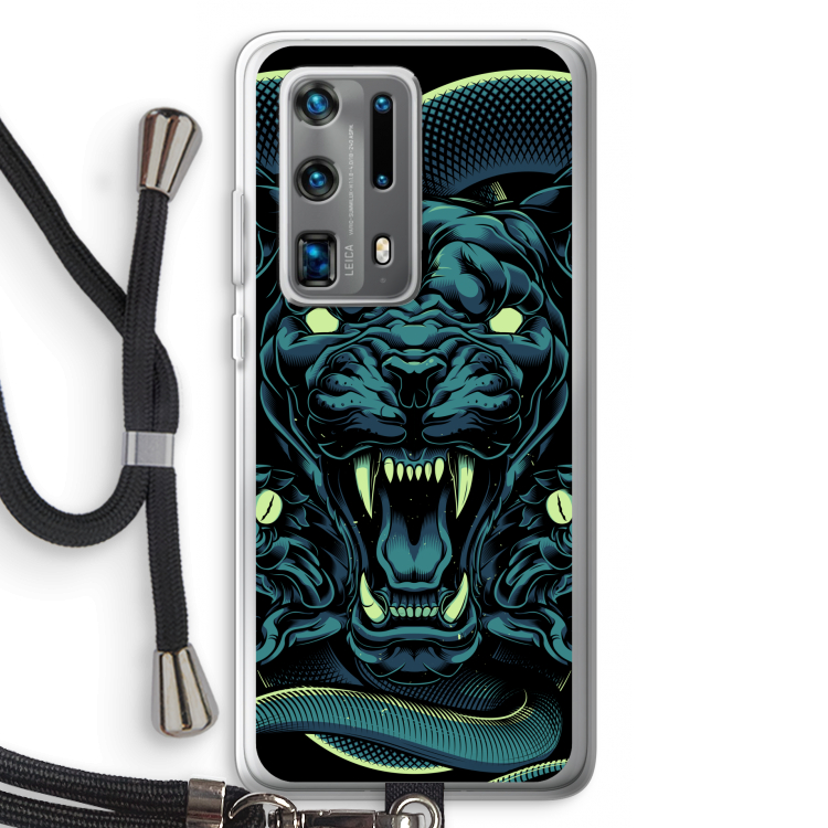 Cougar and Vipers: Huawei P40 Pro Plus Transparant Hoesje met koord
