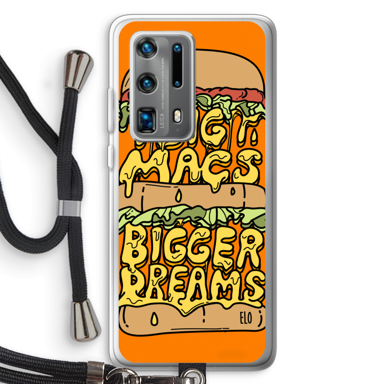 Big Macs Bigger Dreams: Huawei P40 Pro Plus Transparant Hoesje met koord