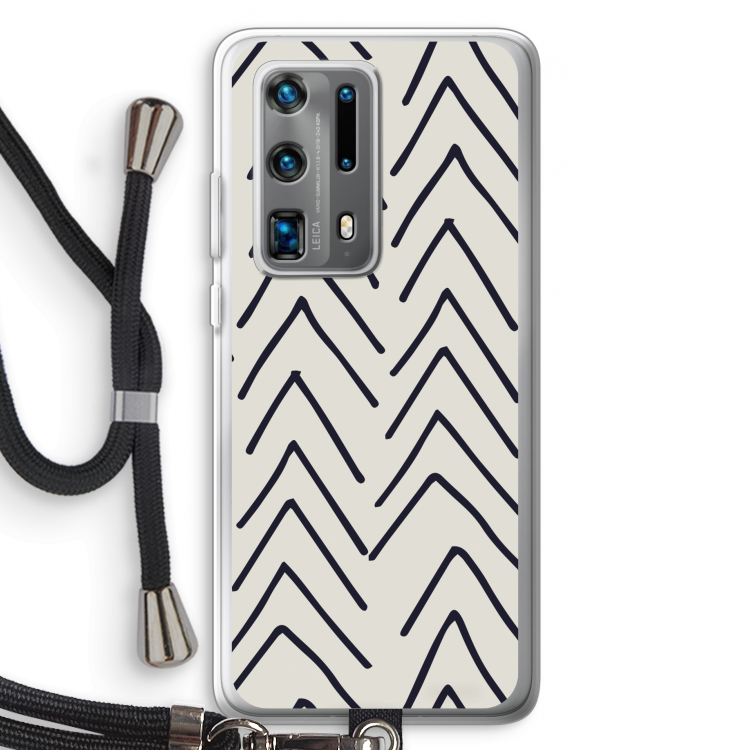 Marrakech Arrows: Huawei P40 Pro Plus Transparant Hoesje met koord