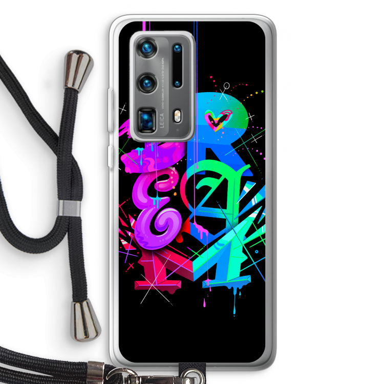 Dream: Huawei P40 Pro Plus Transparant Hoesje met koord