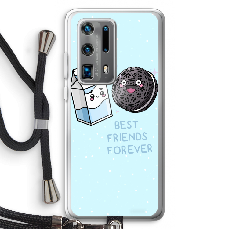 Best Friend Forever: Huawei P40 Pro Plus Transparant Hoesje met koord