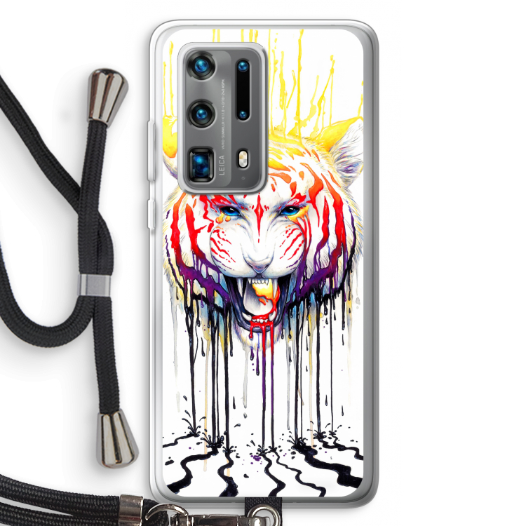 Fading: Huawei P40 Pro Plus Transparant Hoesje met koord