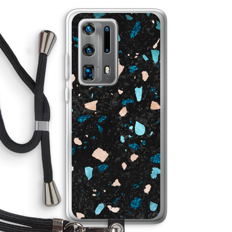 Terrazzo N°11: Huawei P40 Pro Plus Transparant Hoesje met koord