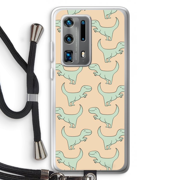 Dinos: Huawei P40 Pro Plus Transparant Hoesje met koord