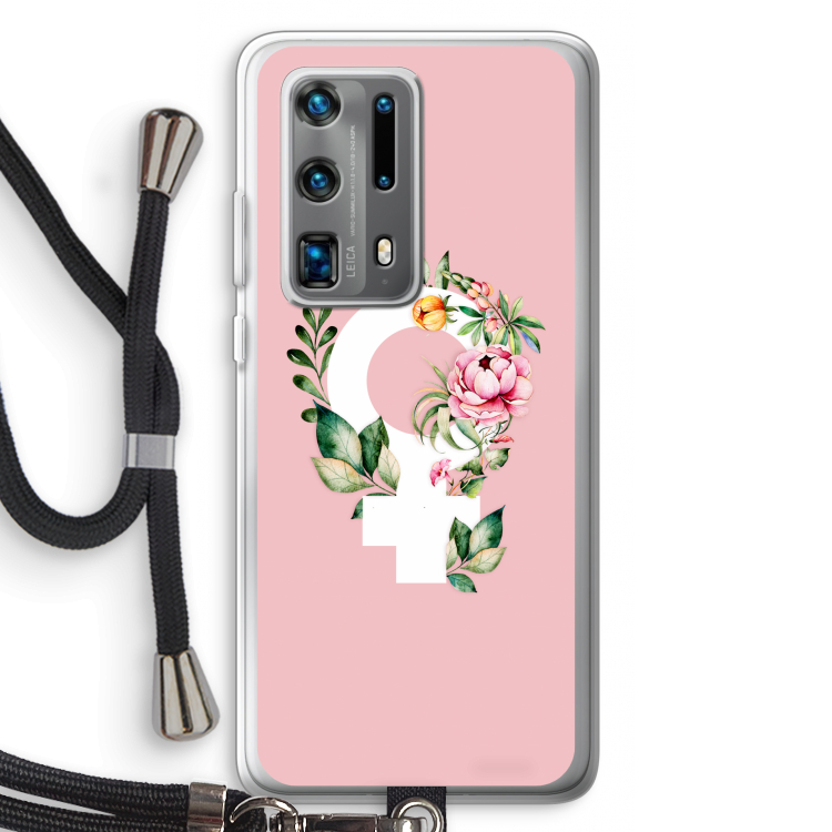 Venus: Huawei P40 Pro Plus Transparant Hoesje met koord