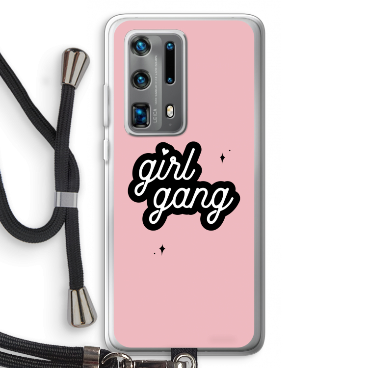 Girl Gang: Huawei P40 Pro Plus Transparant Hoesje met koord