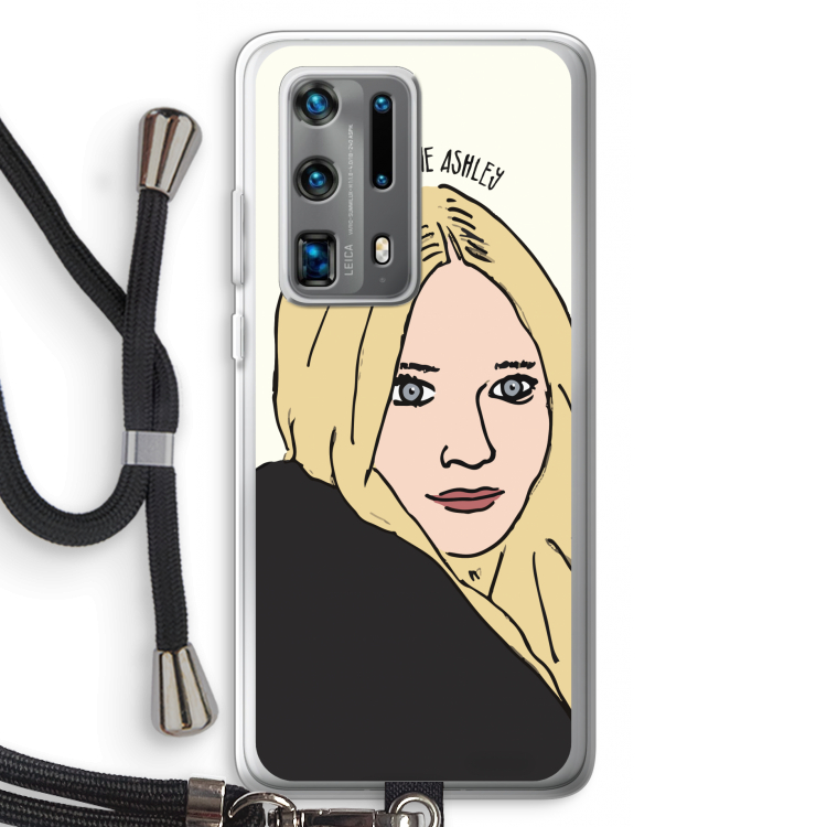 Ashley: Huawei P40 Pro Plus Transparant Hoesje met koord