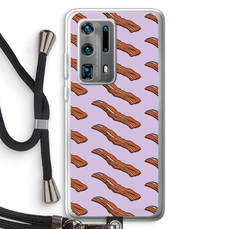 Bacon to my eggs #2: Huawei P40 Pro Plus Transparant Hoesje met koord