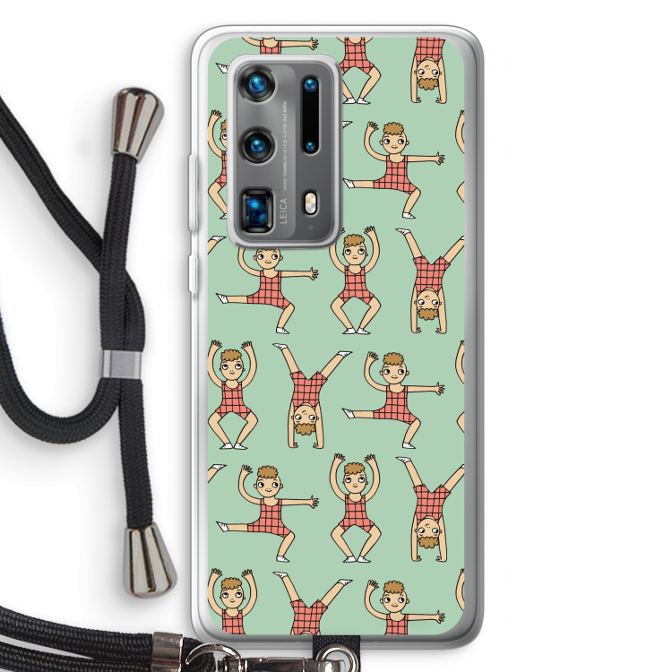 Gymboys: Huawei P40 Pro Plus Transparant Hoesje met koord