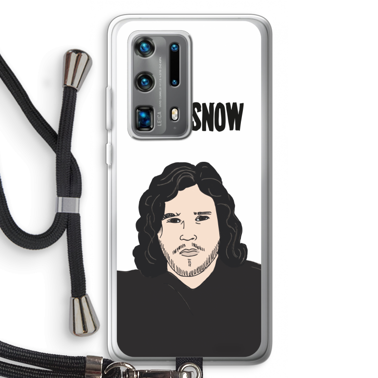 Let It Snow: Huawei P40 Pro Plus Transparant Hoesje met koord