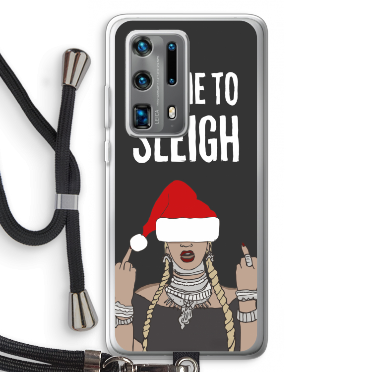 Came To Sleigh: Huawei P40 Pro Plus Transparant Hoesje met koord
