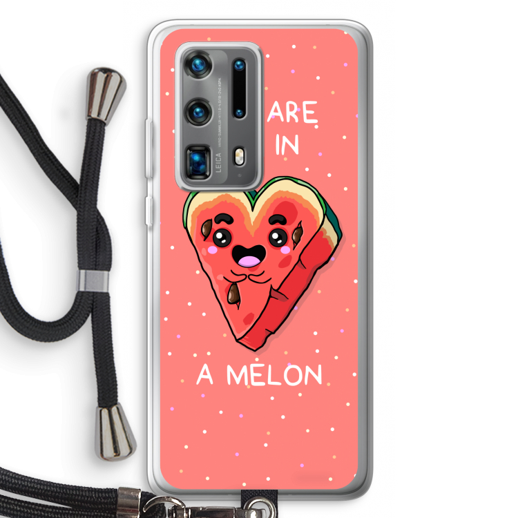 One In A Melon: Huawei P40 Pro Plus Transparant Hoesje met koord